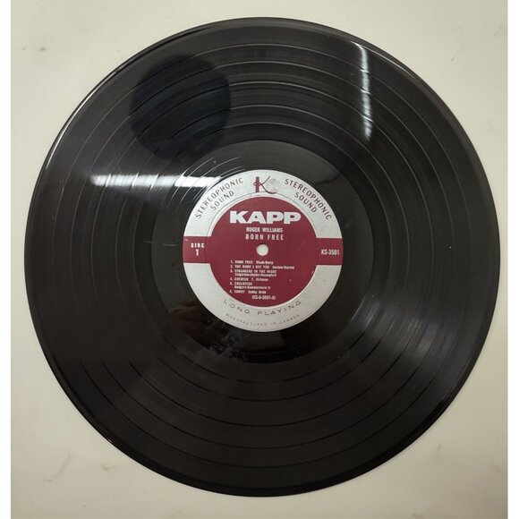 Roger Williams – Born Free LP 1966 Stereo Kapp Records Vintage Vinyl - Picture 7 of 7